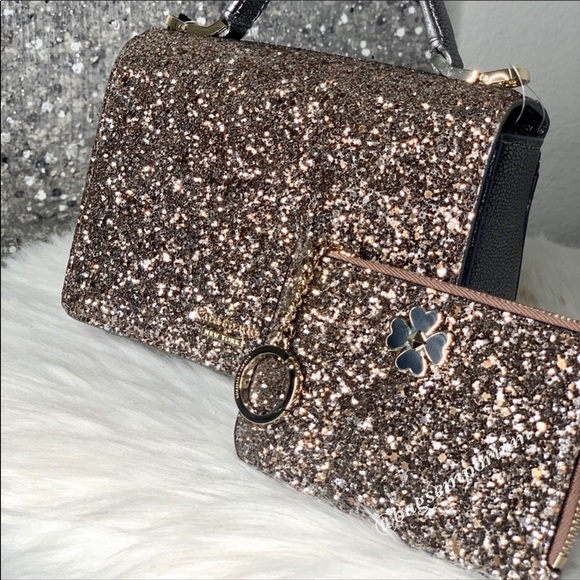 💫 Kate Spade Maisie Glitter Crossbody Wallet Set - Picture 8 of 8